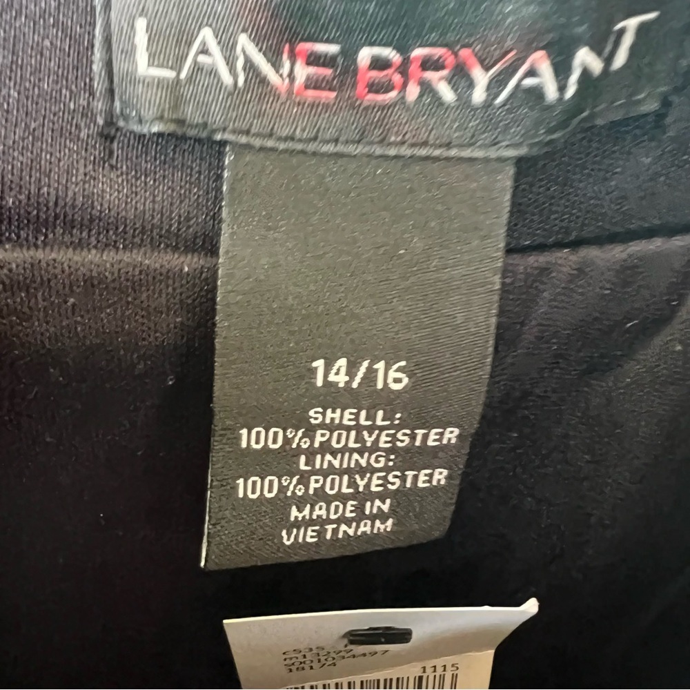 Lane Bryant Plus Black Silver Sequin Midi Length A-Line Skirt Size 14/16 NWT - Picture 4 of 9